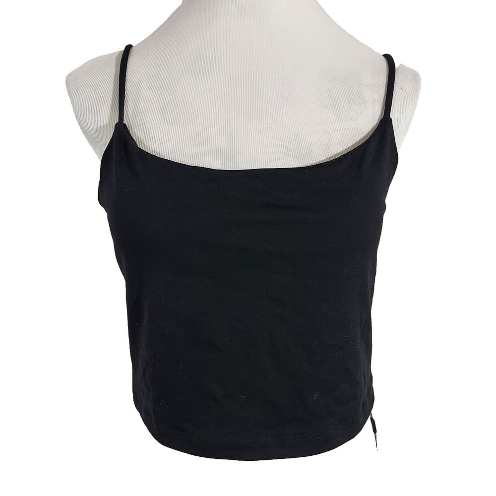 Ouges Yoga Cropped Top Bra XXL Black Sleeveless Activewear Workout Fitness NWT